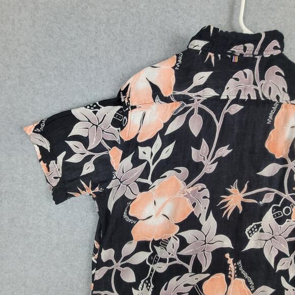 Margaritaville Shirt Mens Size Small Short Sleeve Button Down Floral Hawaiian - Picture 7 of 15